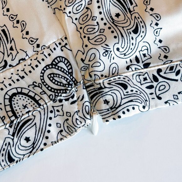 superdown Cream & Black Jenela Twist Front Shirt size Small - Picture 8 of 12